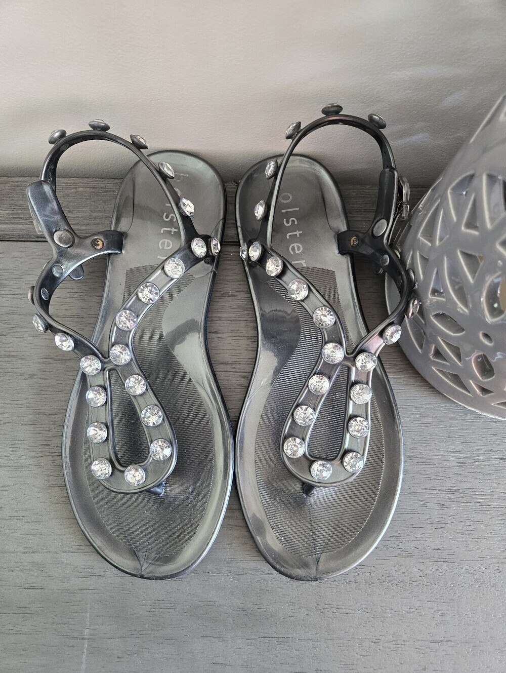 Holster Australia Black Jelly Sandals - Women Sz 6